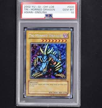 【PSA10】トライホーン・ドラゴン 旧アジア版英語シークレットレア PSA10】トライホーン・ドラゴン 旧アジア版英語シークレットレア